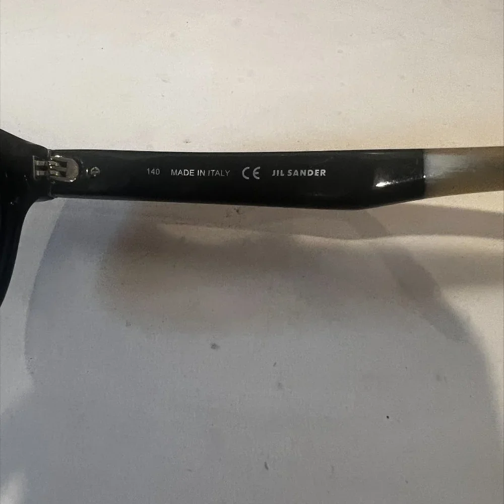 Jil Sander Black Sunglasses with Gradient Lenses